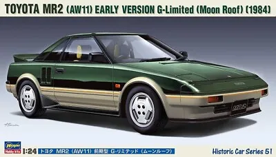 Toyota MR2 (AW11) Early Version G-Limited Moon Roof 1984 Model Kit 1/24 • $24.20