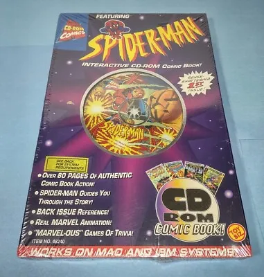 £8.25 • Buy SPIDER MAN Interactive CD-ROM Comic Book #1 1995 Marvel/Toy Biz NEW SEALED