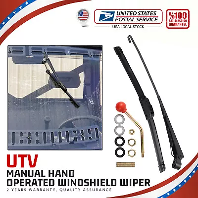 Universal UTV Manual Hand Operated Windshield Window Wiper Rubber Blade 16  • $10.99