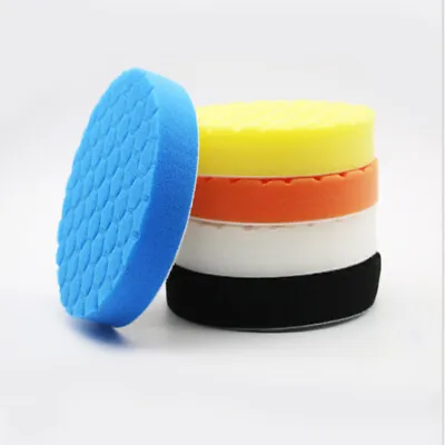 5Pcs 7inch Buffing Sponge Polishing Pad Kit Waxing For Car Polisher • $15.38