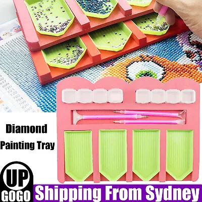 Diamond Painting Tray Organizer Holder Kit Drill Pens Tools Accessories DIY AUS • $7.33