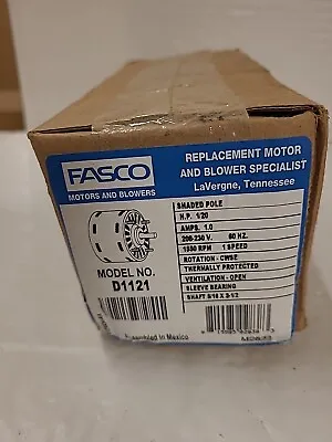 FASCO Motor Shaded Pole D1121 1/20 HP 1550 Rpm 208-230V • $67.49