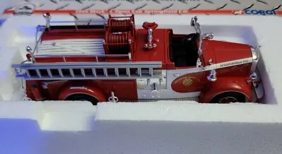 Corgi US52803 Firetruck 1949 Mack L Open Cab Springfield F.D. • $70