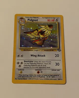 $29.99 • Buy Pokémon Card Pidgeot Jungle 8/64 Holo Unlimited Rare