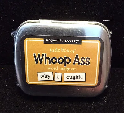 Magnetic Poetry Little Box Of WHOOP ASS Word Magnets • $7.95