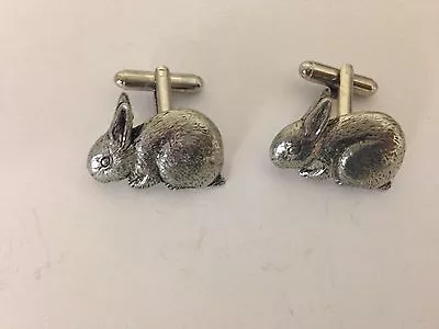 Bunny Rabbit PP-A15 Fine English Pewter Cufflinks • $16.16