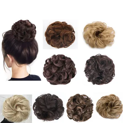 New Messy Bun Hair Piece Curly Hair Extensions Like Real Hair Curly Bun Cover UK • £9