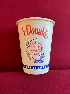 1950's McDonald's  Un-Used    SPEEDEE  Logo Coffee Cup  (Scarce / Vintage) • $49