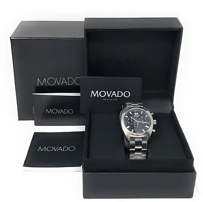 Men's Movado Watch  0606476 / S. Steel / Sapphire Crystal / Swiss / 40mm Case • $750
