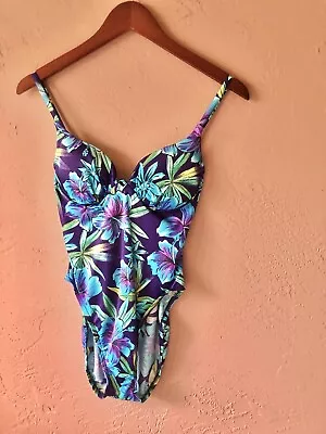 Vintage Circa 1970s Hawaiian Floral Bathing Suit Size 4 • $16