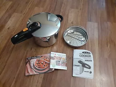 Fagor Duo 6L Pressure Cooker Plaksteel Gas Electric Vitro Induction • $64.95