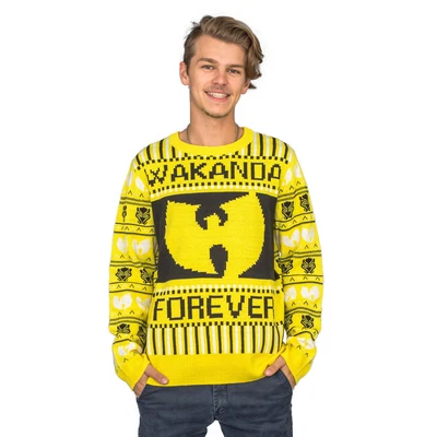 $39.95 • Buy Adult Marvel Comics Black Panther Wakanda Forever Wu Tang Ugly Christmas Sweater