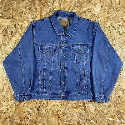 Vintage Y2K Route 66 Blue Denim Jacket Size XL • $26