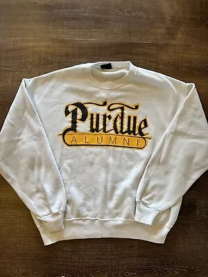 Vintage Jansport White Purdue University Alumni Sweatshirt Size Large • $24.99