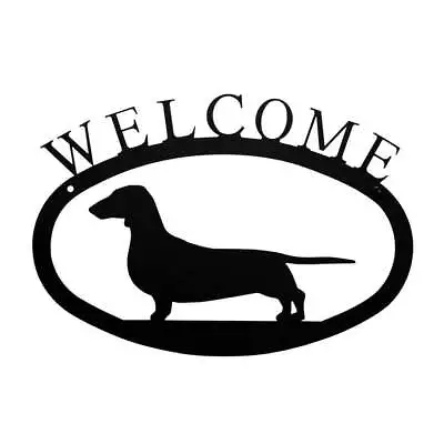Dachshund Welcome Sign Made In USA By Village Wrought Iron • $27.85