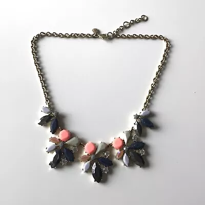 $24 • Buy J.CREW Statement Necklace - COBALT BLUE PEACH