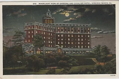 Vintage Postcard: Cavalier Hotel Virginia Beach VA - C 1936 • $4.95