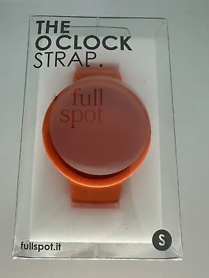 O Clock Watch Band Full Spot SRL Size Small Orange New Silicone Made In Italy • $29.99