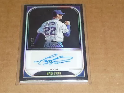 2023 Panini Chronicles MARK PRIOR AUTOGRAPH/AUTO STUDIO CUBS /25 B5262 • $10.87