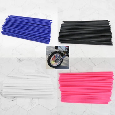 £11.66 • Buy 72Pcs Universal Motocross Motorcycle Dirt Bike Wheel Rim Spoke Wraps Covers