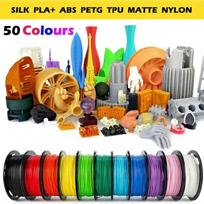 SILK PLA+ PETG ABS TPU MATTE 3D Printer Filament 1.75mm 1KG Printing Engineering • $26.90