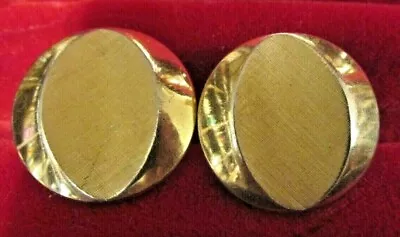 BEAUTIFUL VINTAGE SWANK CUFF LINKS GOLD TONE Men's Jewelry • $25