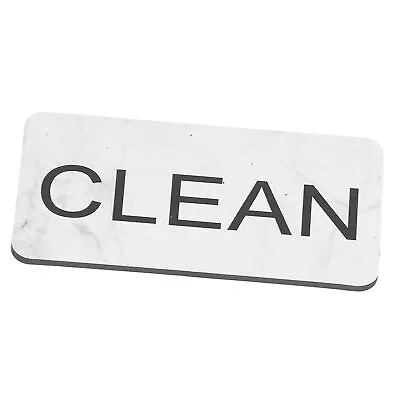 Marble Black To White Dishwasher Magnet Double Sided Clean Dirty Word Magnet EC • $12.76