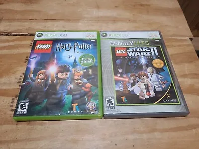 $14.44 • Buy 2 Game Lego XBOX 360 Games  Star Wars II & Harry Potter Years 1-4 Tested
