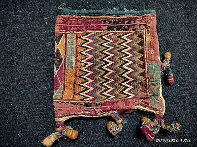 Indian Handmade Vintage Tribal Banjara Ethnic Rabari Kutchi Boho Woolen Bag 96 • $94.05