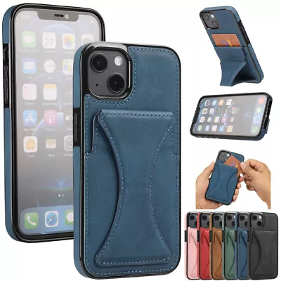 For IPhone 14 13 12 11 Pro Max XR X 8 7 6+ Magnetic Card Slot Stand Case Cover • $13.69