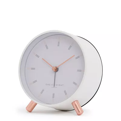 ELLIE White Silent Alarm Clock • $44.95