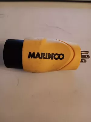 Marinco Straight Adapter 15 AMP Straight Male To 30 AMP Locking Female Connector • $15