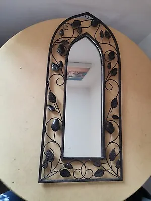 £17 • Buy Arched Gothic Style Metal Wall Mirror 27  X 12 . 