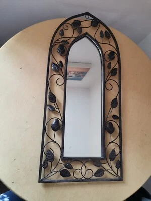 £17 • Buy Arched Gothic Style Metal Wall Mirror 27  X 12 . 