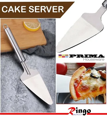 Cake Slice Pizza Server Cutter Stainless Steel Slicer Knife Professional Silver • £2.99