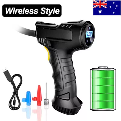 12V Volt Portable Car Tyre Inflator Handheld LCD Digital Air Compressor Pump • $26.99