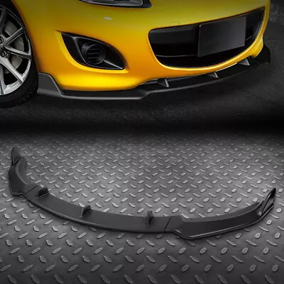 [3PCS] FOR 09-13 Mazda MX-5 MIATA GV-STYLE MATTE BLACK FRONT BUMPER SPOILER LIP • $63.99