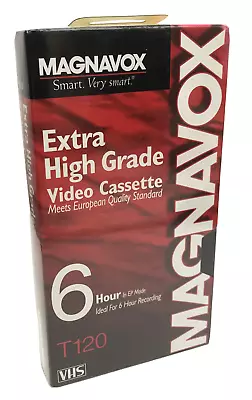 Magnavox T120 Blank VHS Tape Extra High Grade Video Cassette 6 Hour Sealed • $3.99