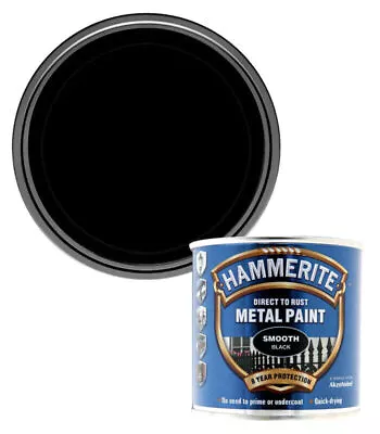 Hammerite - Smooth Direct To Rust Metal Paint - All Colours - All Sizes! • £75