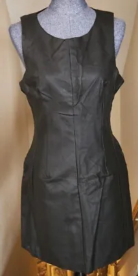 W118 By Walter Baker   Sam Dress  Black Faux Fitted Leather Dress NWT Sz M • $35