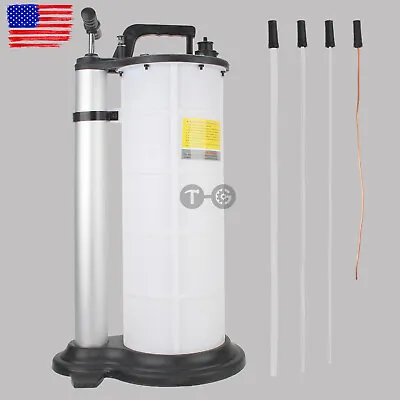 Oil Changer Fluid Extractor Manual Hand Operated Vacuum Transfer Pump 9 Liter • $51.94