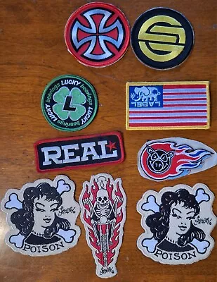 Vintage Skateboard Patches Lot Skating Pig Wheels Lucky Independent  • $13.50