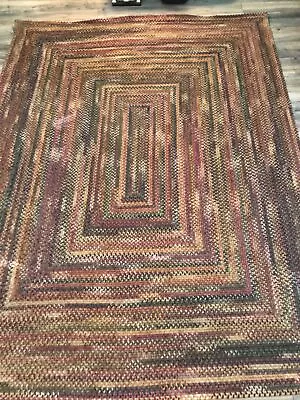 $629.99 • Buy Capel Rugs Kill Devil Hill Wool Country Braided Rectangle Rug 7 X 9 Multi 900