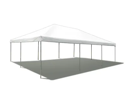 20x30' Polyethylene Tent White Event Party Canopy Frame Water Resistant Marquee • $1799.99