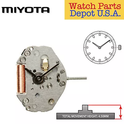 Original Miyota 2025 Japan Quartz Movement 2 Hands  NEW! • $12.95