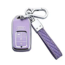 Yuebutor Key Fob Cover Case Fit For  Honda Accord Civic CRV HRV CRZ Fit • $15.96