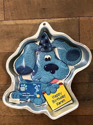 $24.99 • Buy Vintage Wilton Cake Baking Pan Mold Blues Clues Dog Birthday W Insert 1999 NICE!