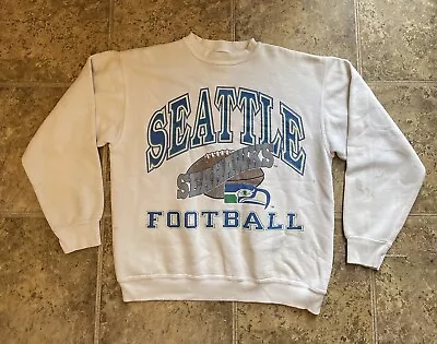 Vintage Seattle Seahawks Football Crewneck Sweater Nfl Read Description • $24.99