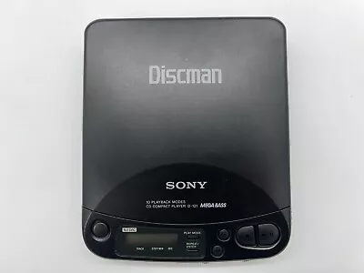 VTG Sony Discman D-121 Mega Bass CD Player Compact Disc Player TESTED 2 AA Bat • $33.49
