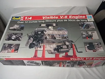 Revell Visible V-8 Engine 1/4 Scale With Moving Pistons And Crank Model Kit • $79.99